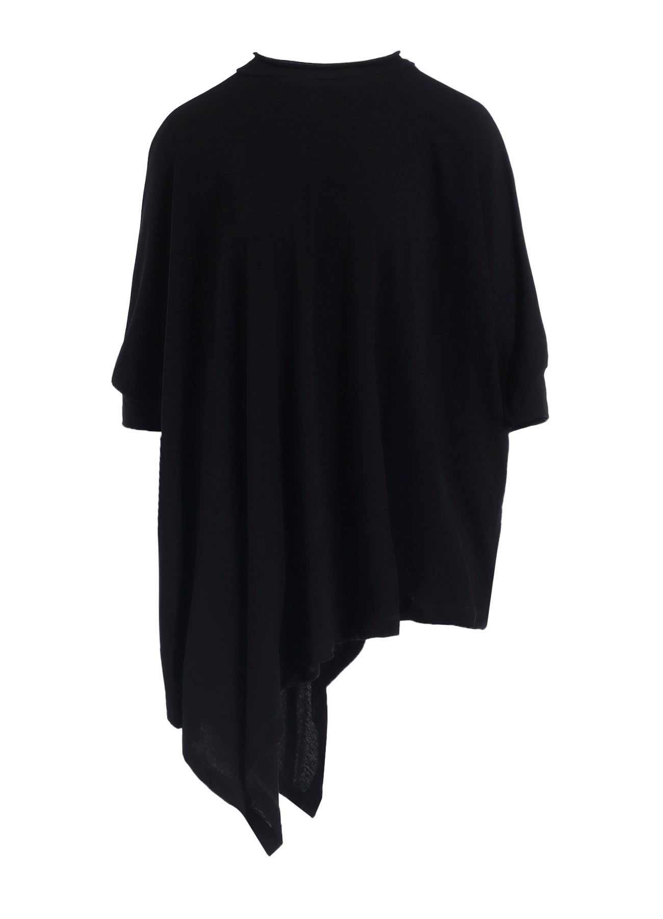 HARD-TWISTED JERSEY ASYMMETRIC DOLMAN T