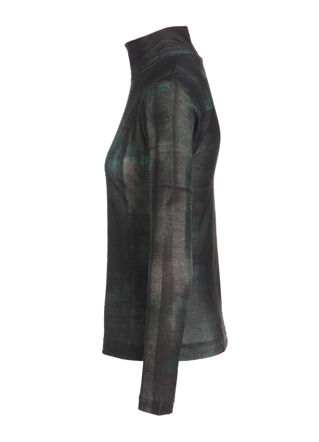 LYOCELL SMOOTH HIGH NECK SLEEVE T
