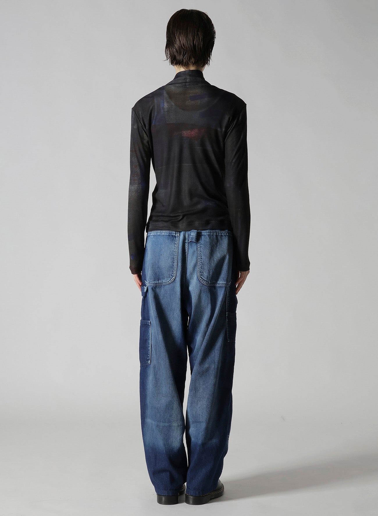 LYOCELL SMOOTH HIGH NECK SLEEVE T