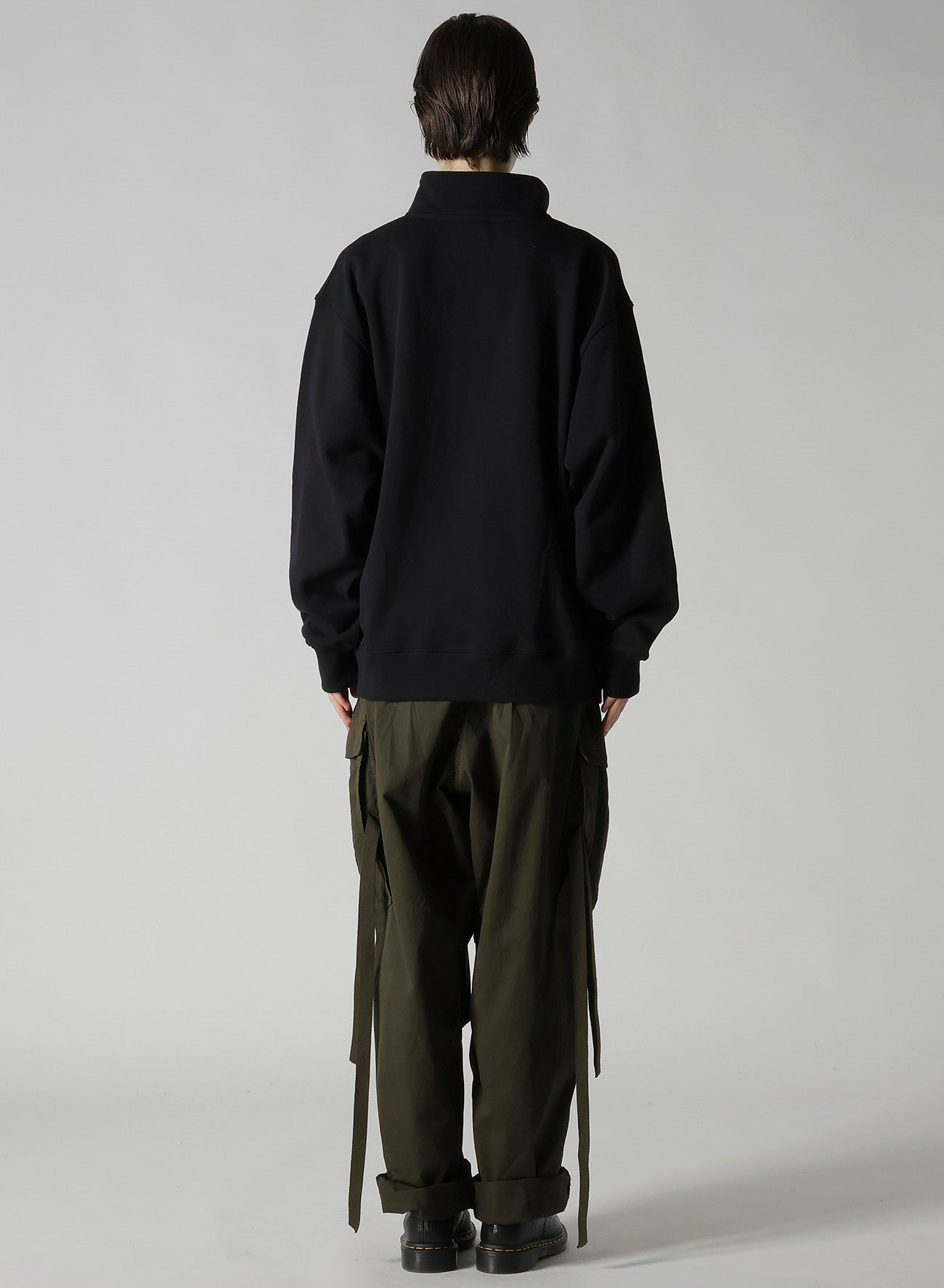Y's × New Era OVERSIZED SWEAT HALF-ZIP