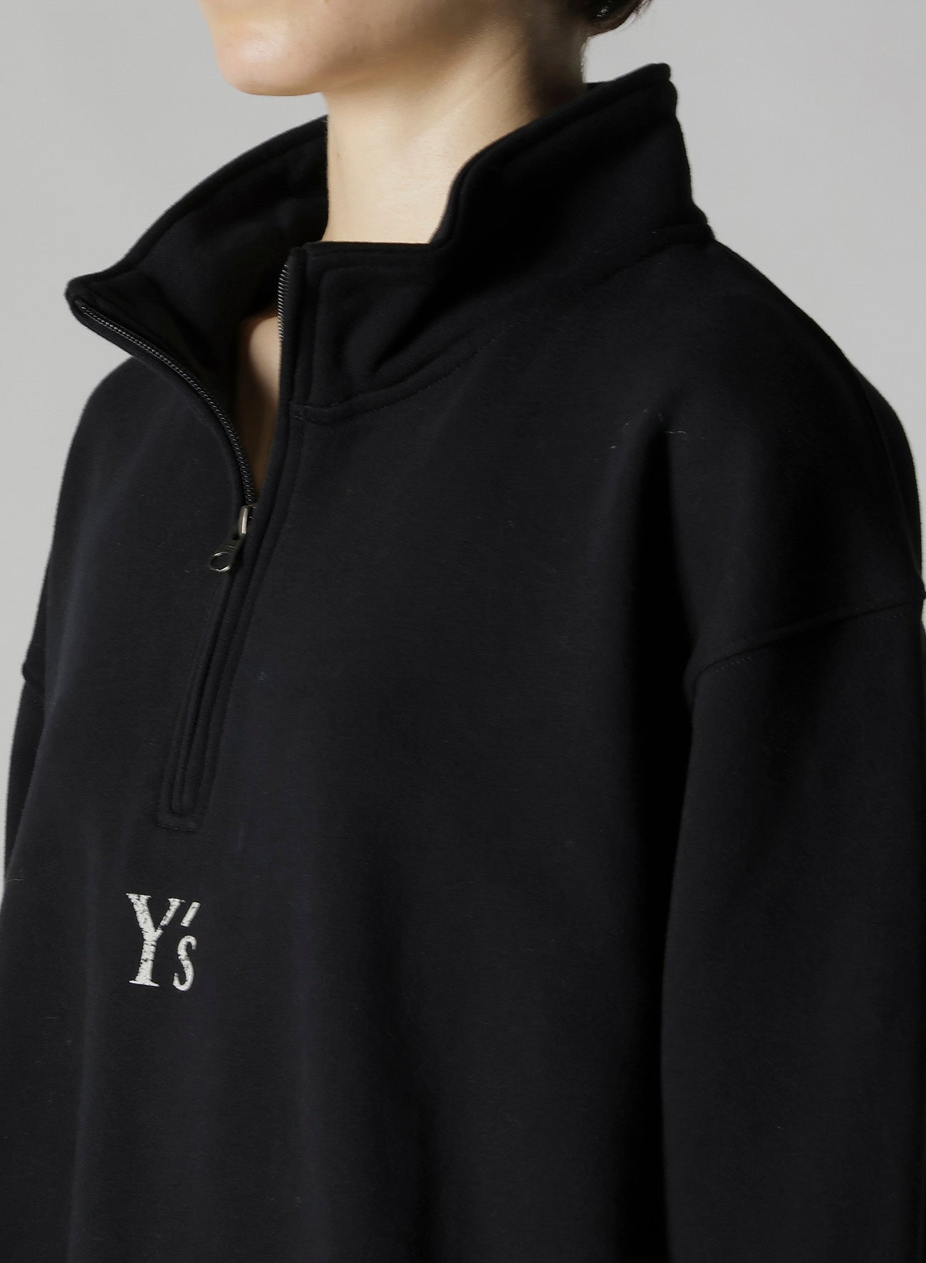 Y's × New Era OVERSIZED SWEAT HALF-ZIP
