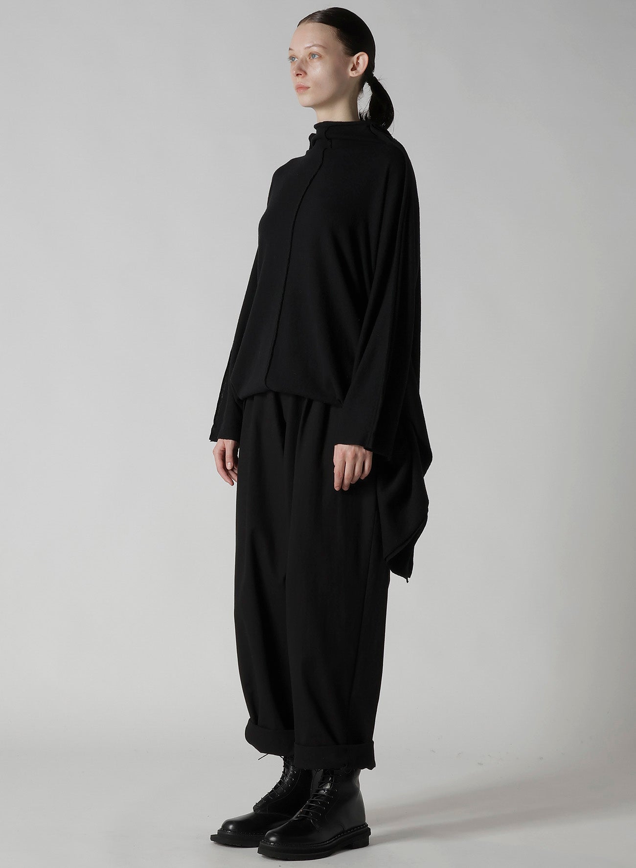 W/NY JERSEY DOLMAN SLEEVE HIGH NECK PULLOVER