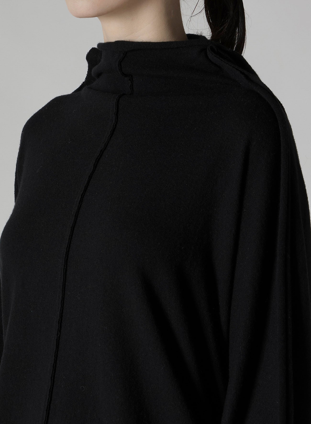 W/NY JERSEY DOLMAN SLEEVE HIGH NECK PULLOVER