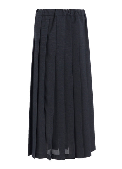 LENO CLOTH HOUNDSTOOTH PLETED SKIRT