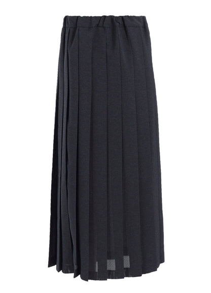 LENO CLOTH HOUNDSTOOTH PLETED SKIRT