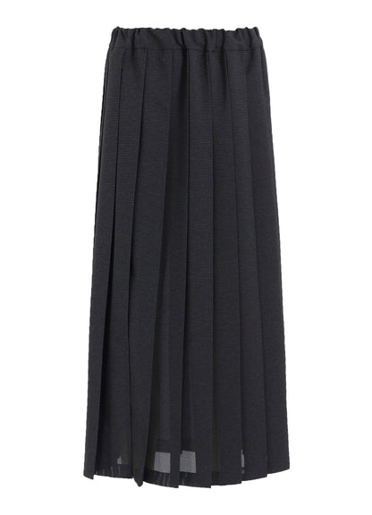 LENO CLOTH HOUNDSTOOTH PLETED SKIRT