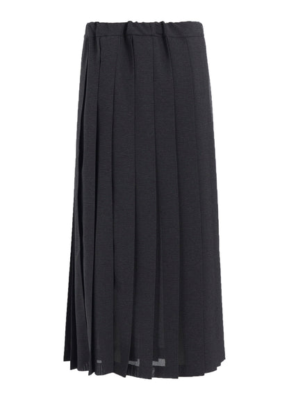 LENO CLOTH HOUNDSTOOTH PLETED SKIRT