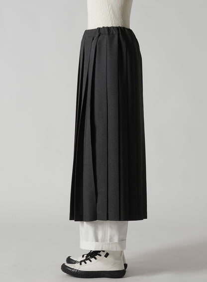 LENO CLOTH HOUNDSTOOTH PLETED SKIRT