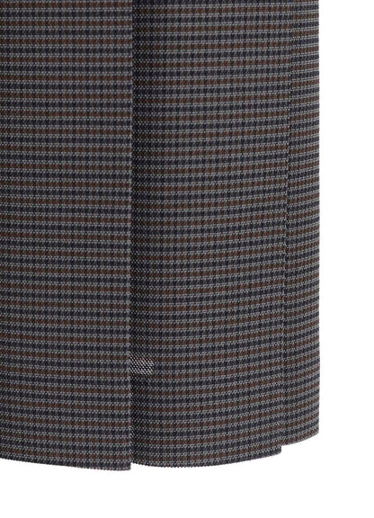 LENO CLOTH HOUNDSTOOTH PLETED APRON SKIRT