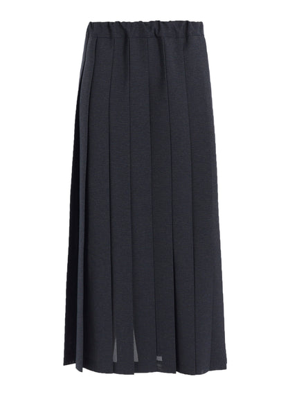 LENO CLOTH HOUNDSTOOTH PLETED APRON SKIRT