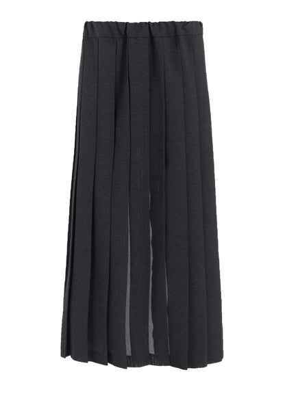 LENO CLOTH HOUNDSTOOTH PLETED APRON SKIRT