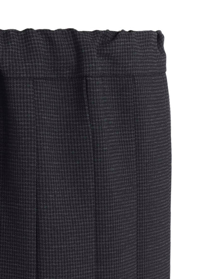 LENO CLOTH HOUNDSTOOTH PLETED APRON SKIRT