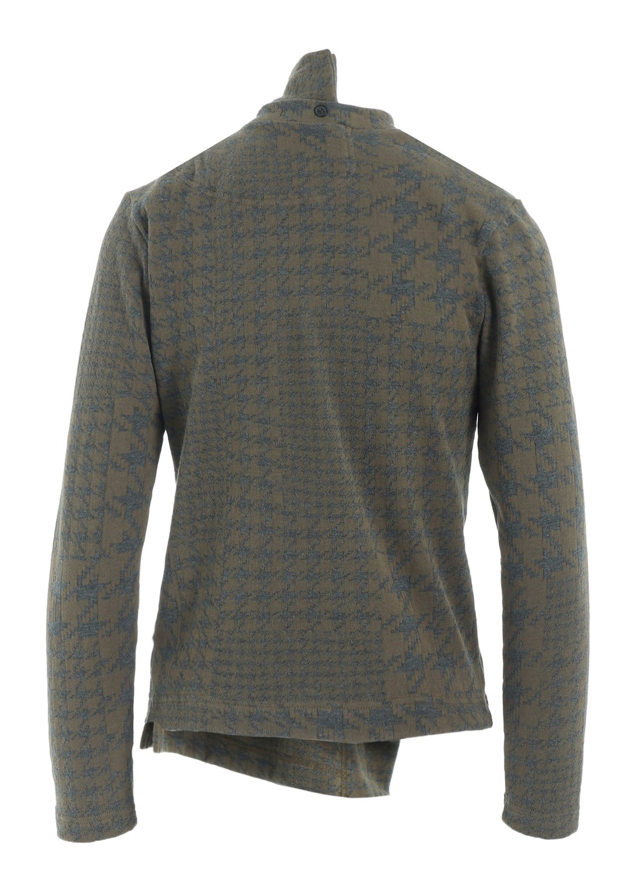 HOUNDSTOOTH UNBALANCED RIBBON CARDIGAN