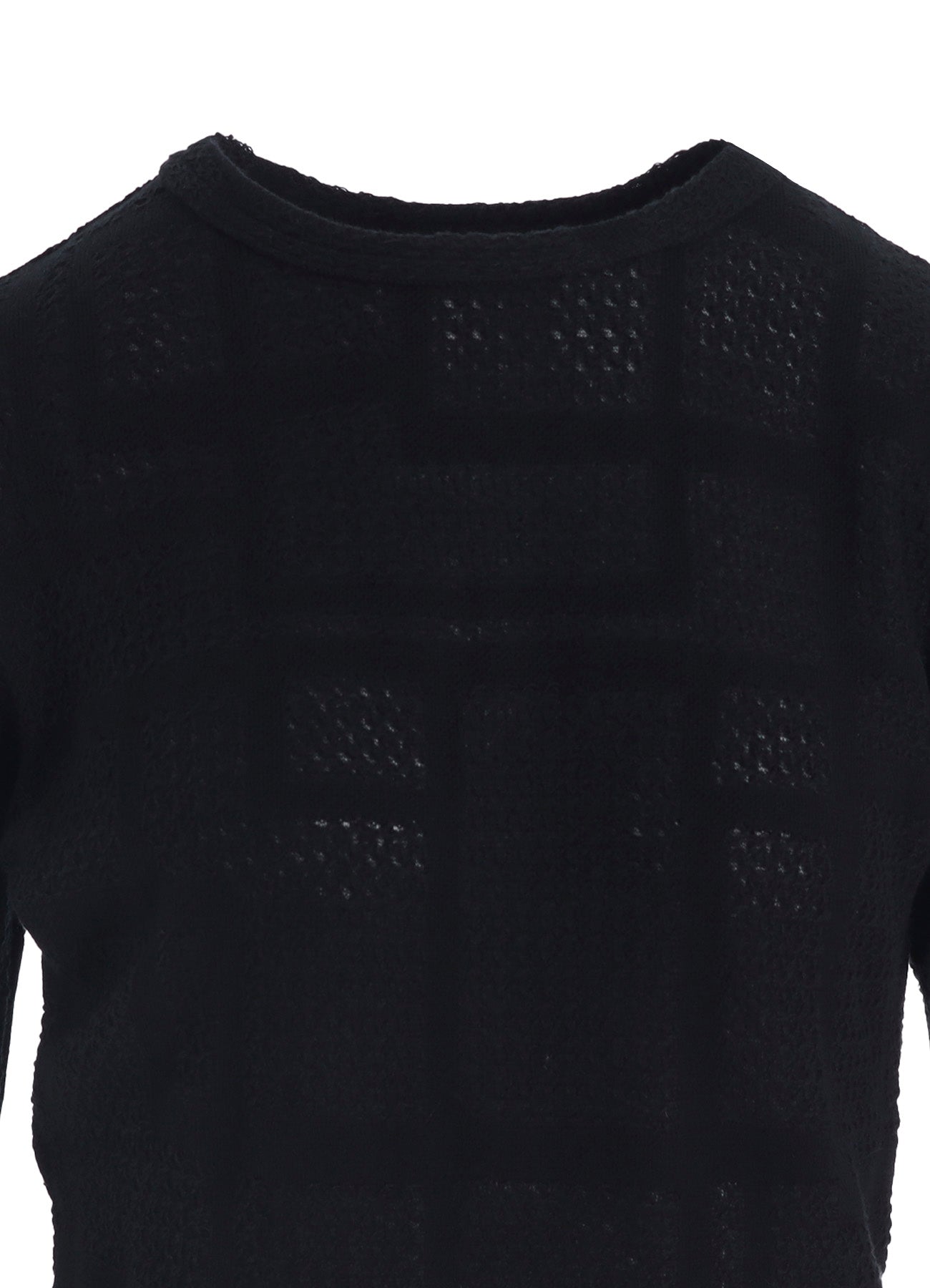 GEOMETRIC SHEER JQ ROUND NECK LONG SLEEVE T