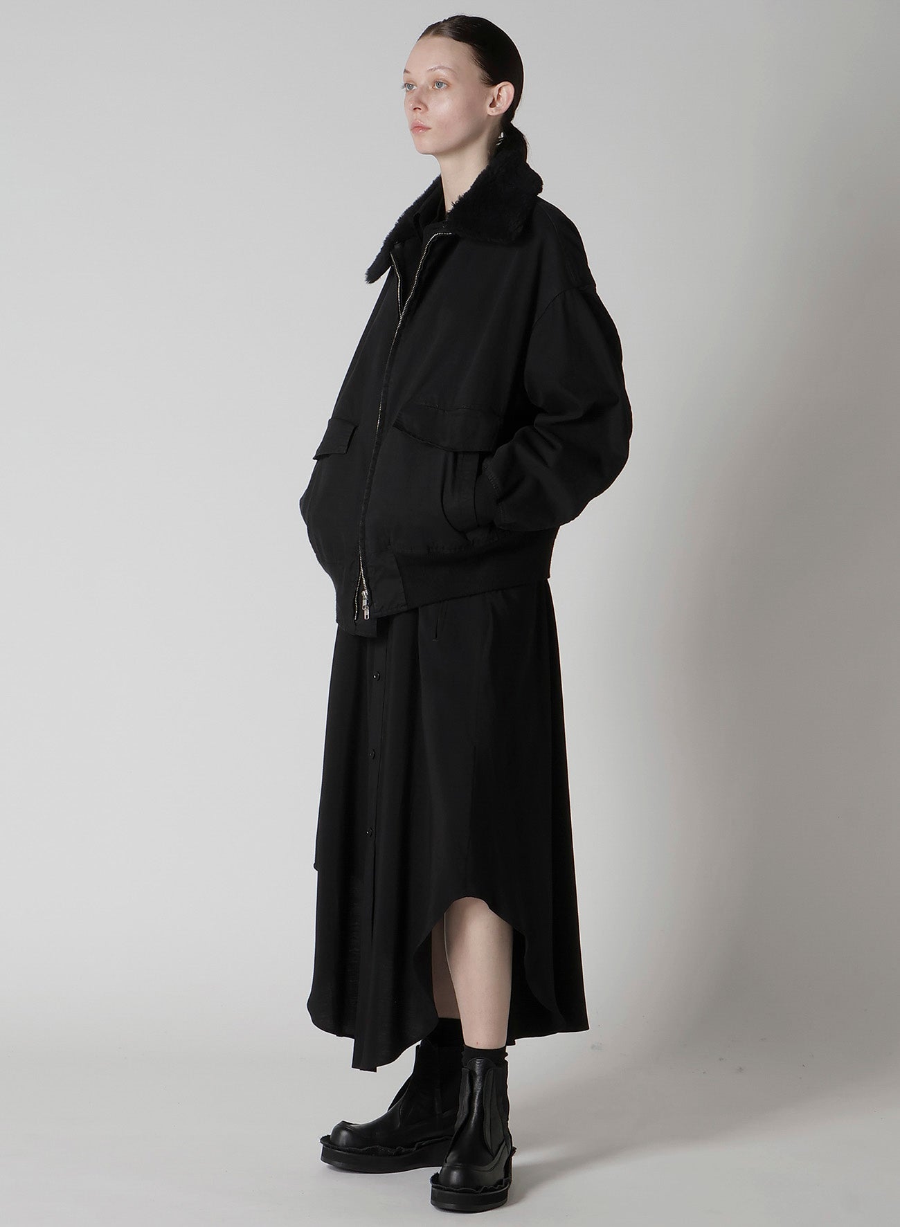 PIGMENT-DYED TWILL BLOUSON