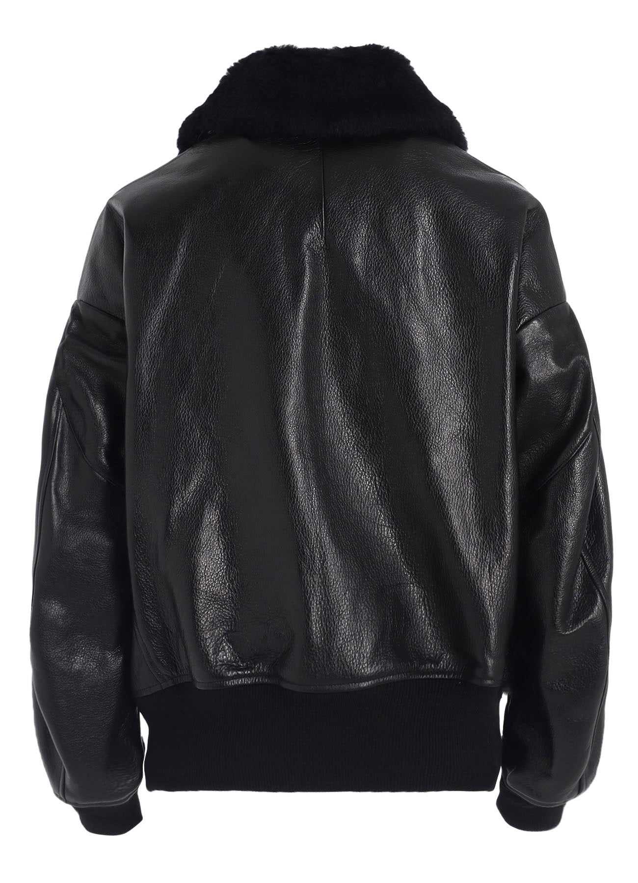 COW LEATER BLOUSON