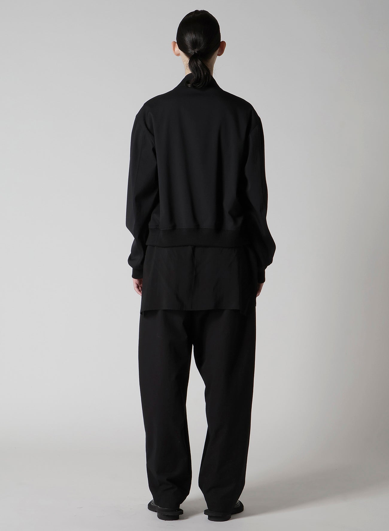 WOOL BREND TWILL SHIRT COLLAR BLOUSON