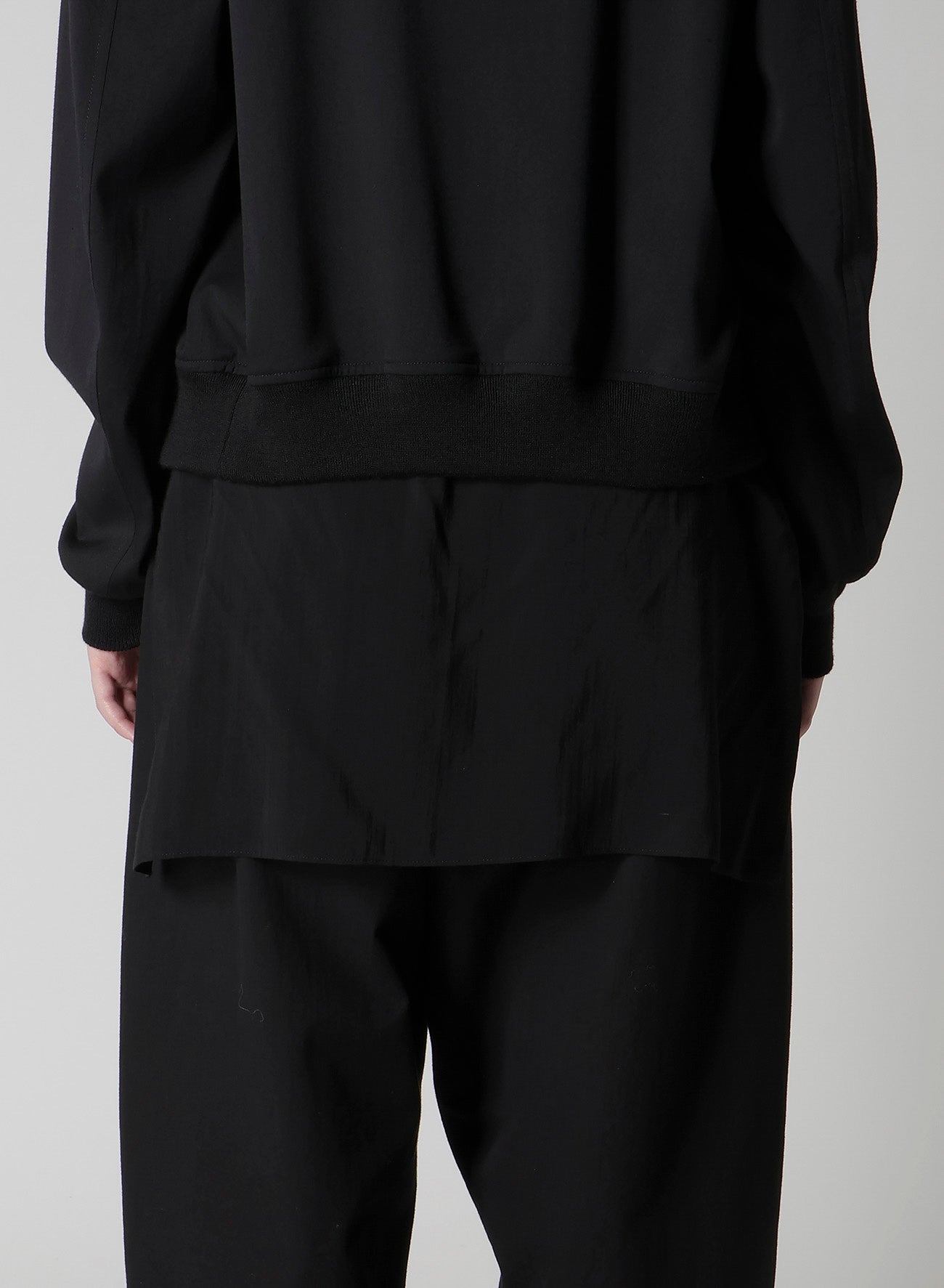 WOOL BREND TWILL SHIRT COLLAR BLOUSON