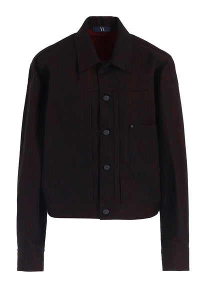 RED BACK SIDE DENIM JACKET