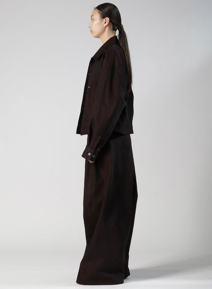 RED BACK SIDE DENIM JACKET