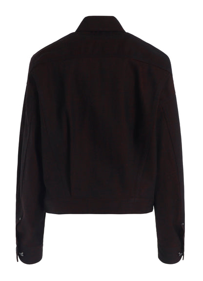 RED BACK SIDE DENIM JACKET