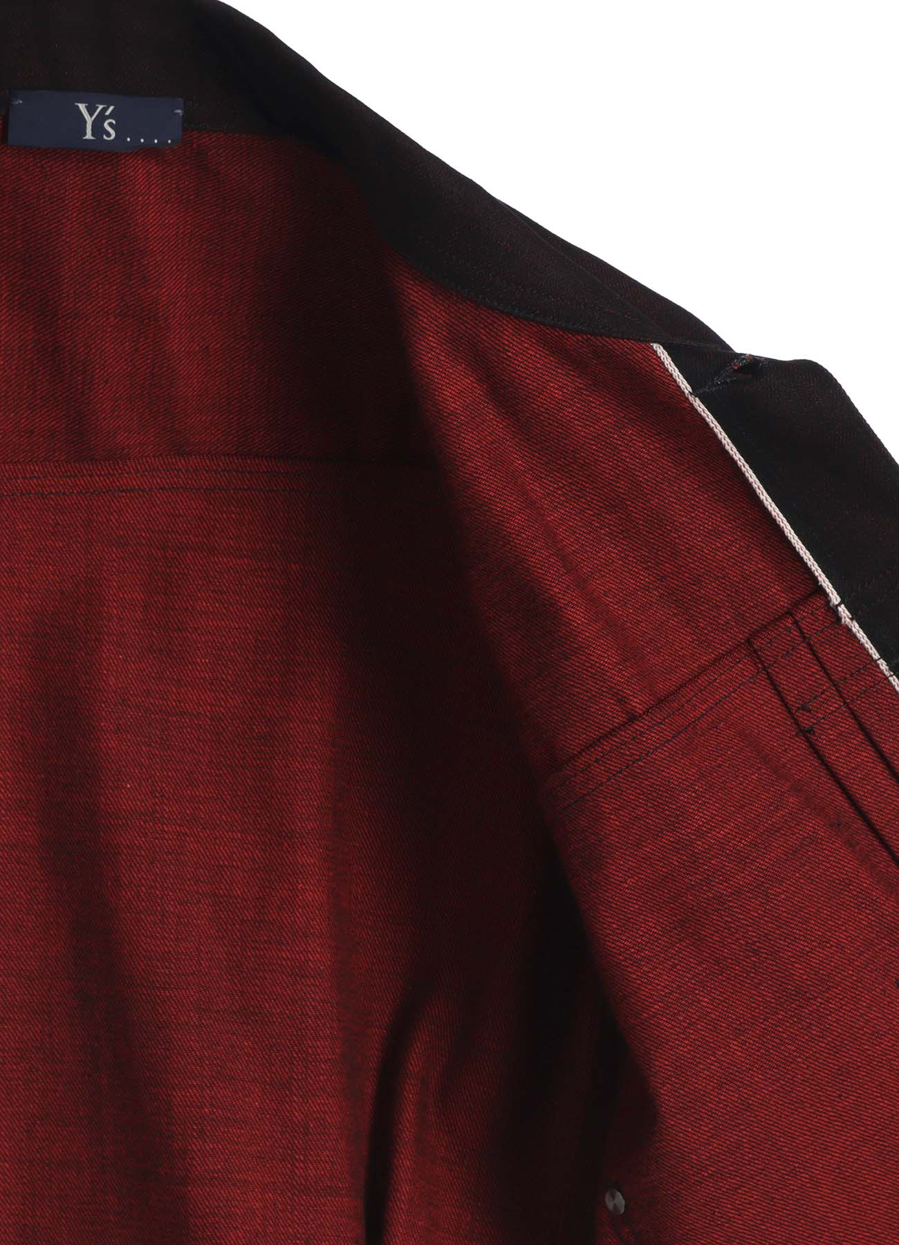 RED BACK SIDE DENIM JACKET