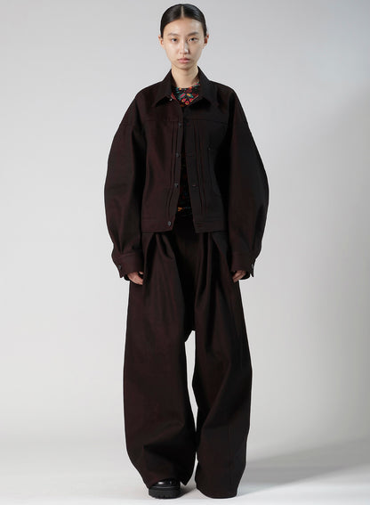 RED BACK SIDE DENIM JACKET