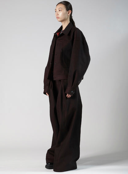 RED BACK SIDE DENIM JACKET