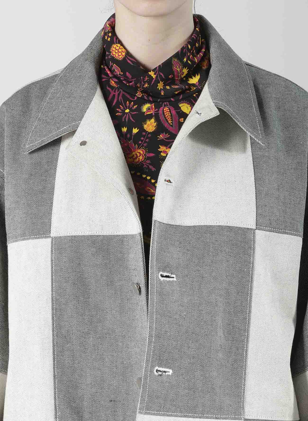UNEVEN YARN DENIM SHIRT BLOUSON