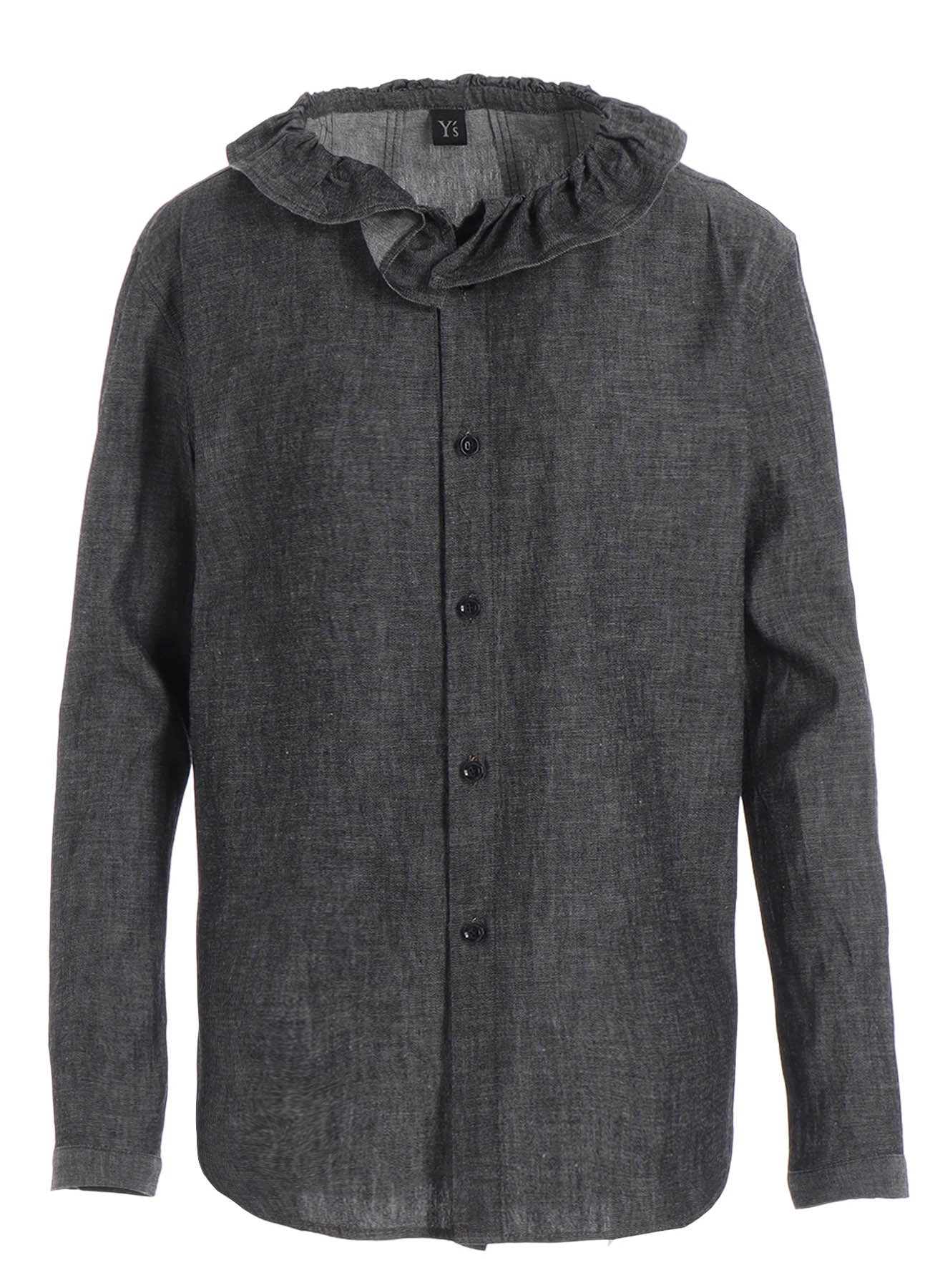 6OZ GATHER COLLAR DENIM SHIRT