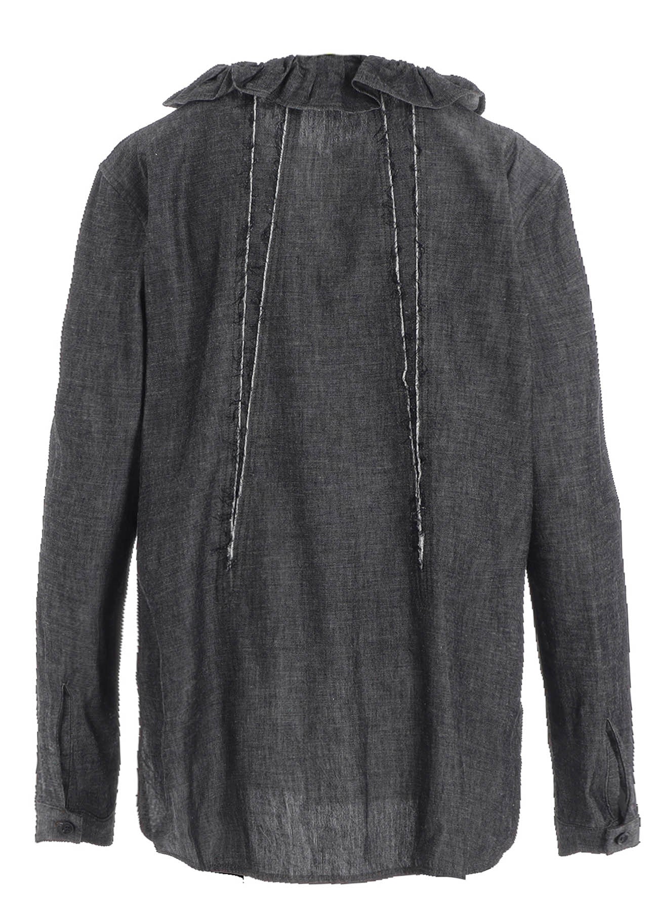 6OZ GATHER COLLAR DENIM SHIRT