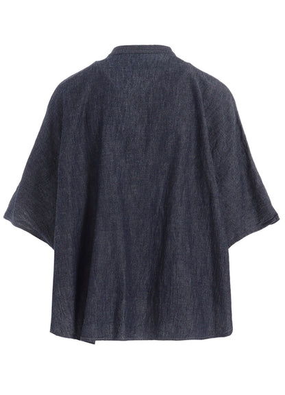 6OZ STAND COLLAR BLOUSE