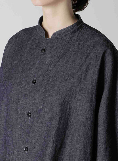 6OZ STAND COLLAR BLOUSE