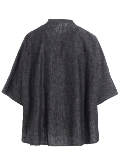 6OZ STAND COLLAR BLOUSE