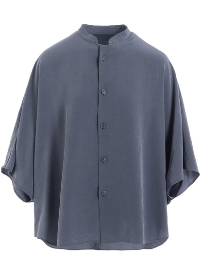 CREPE de CHINE STAND CAPE BLOUSE