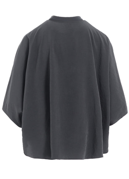 CREPE de CHINE STAND CAPE BLOUSE