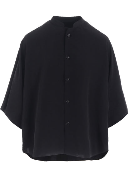 CREPE de CHINE STAND CAPE BLOUSE