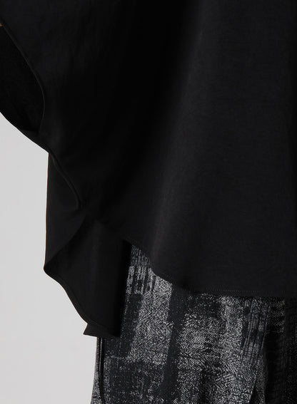 CREPE de CHINE STAND CAPE BLOUSE