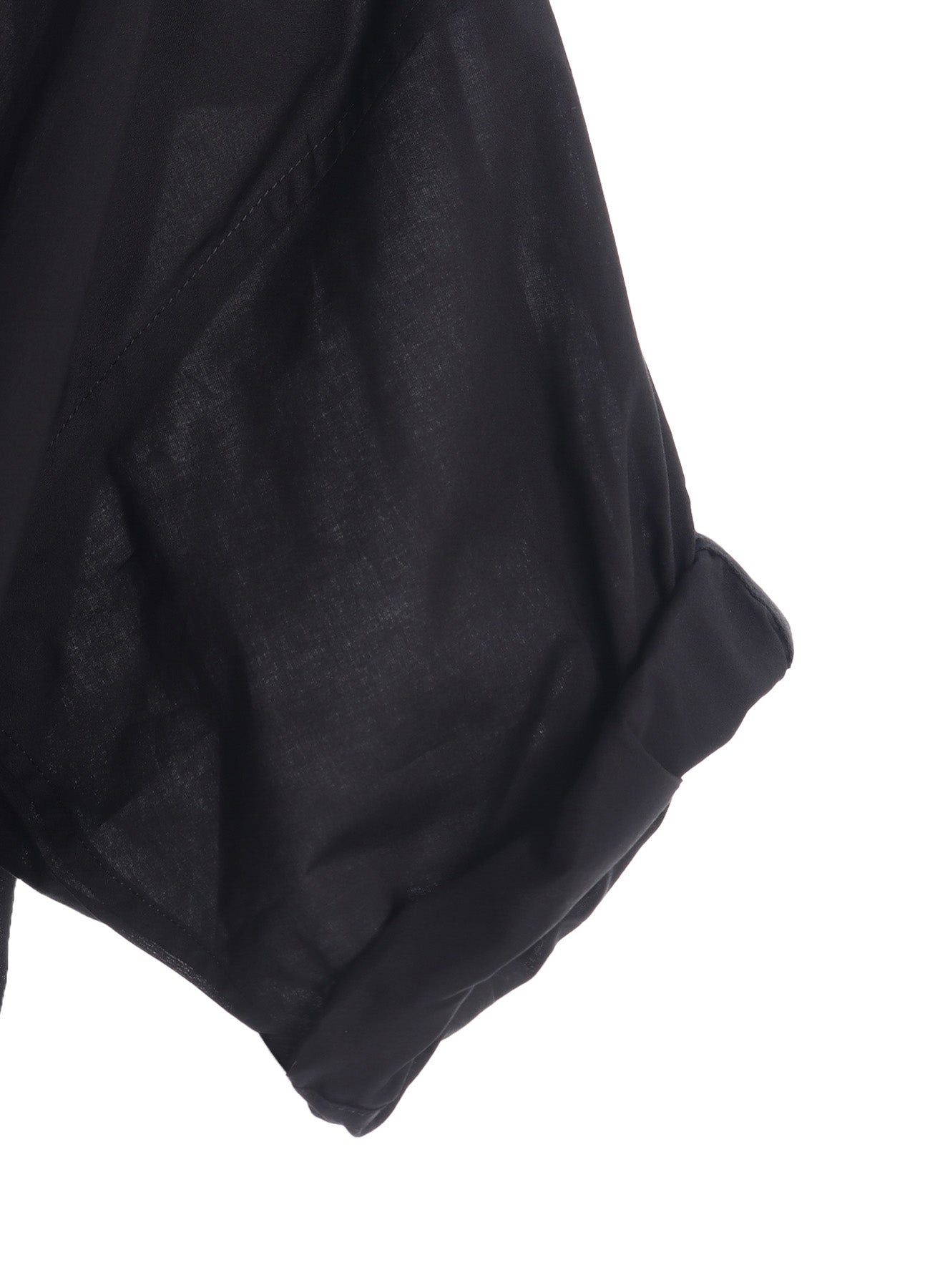 COTTON LAWN ROLLED-UP HALF SLEEVE BLOUSE