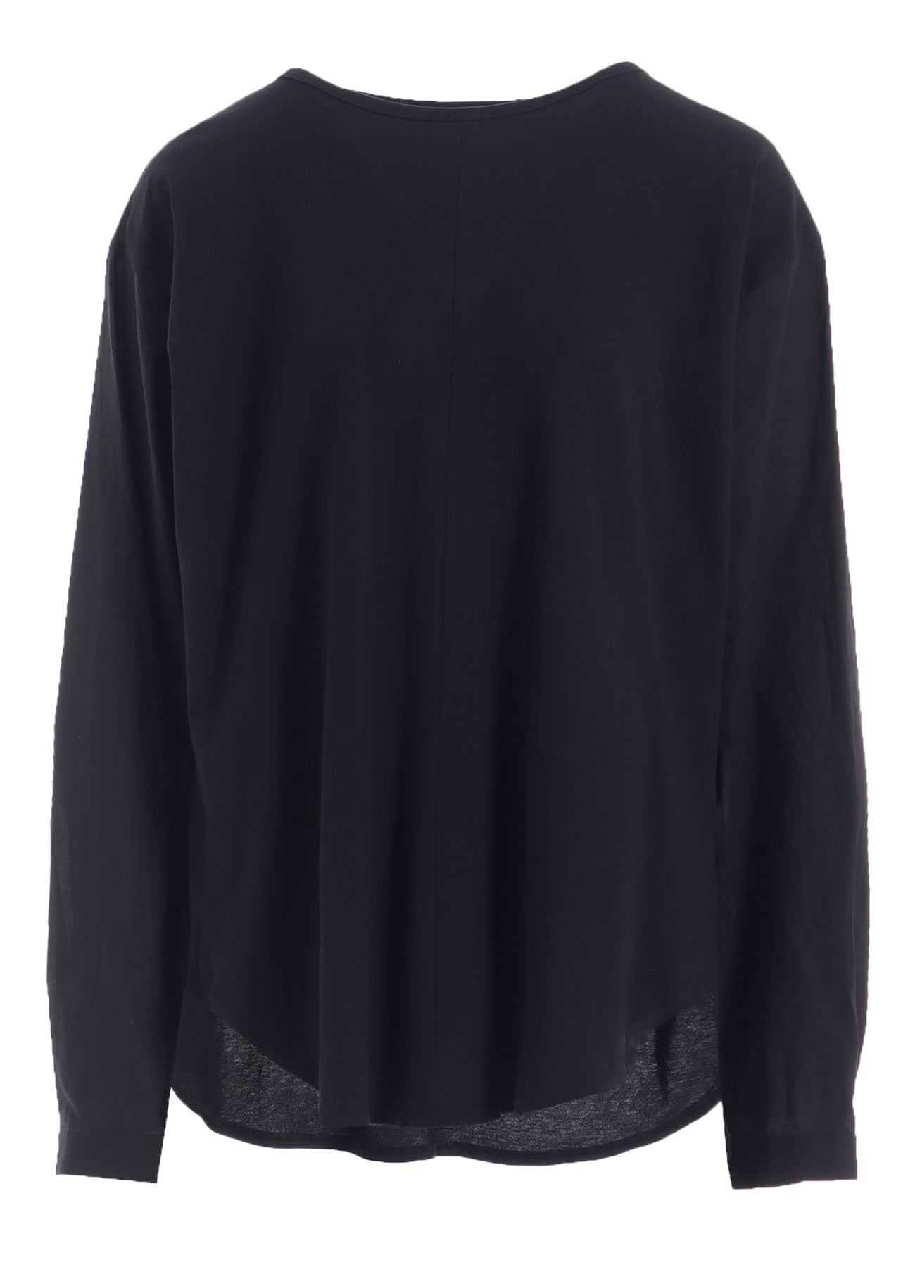 COTTON LAWN CUT&SEWN COMBINATION PULLOVER