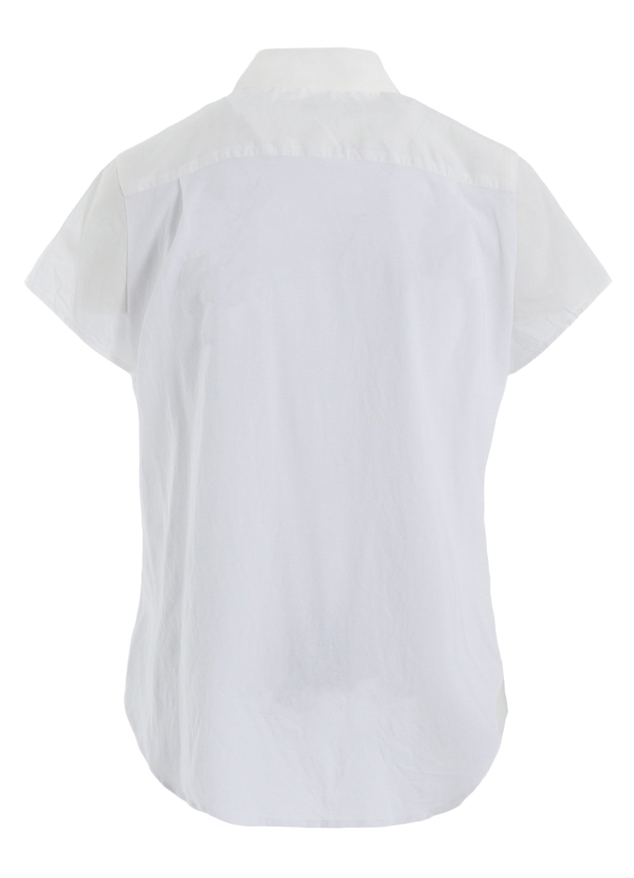 COTTON LAWN DOUBLE LAYERED FRONT HEM BLOUSE