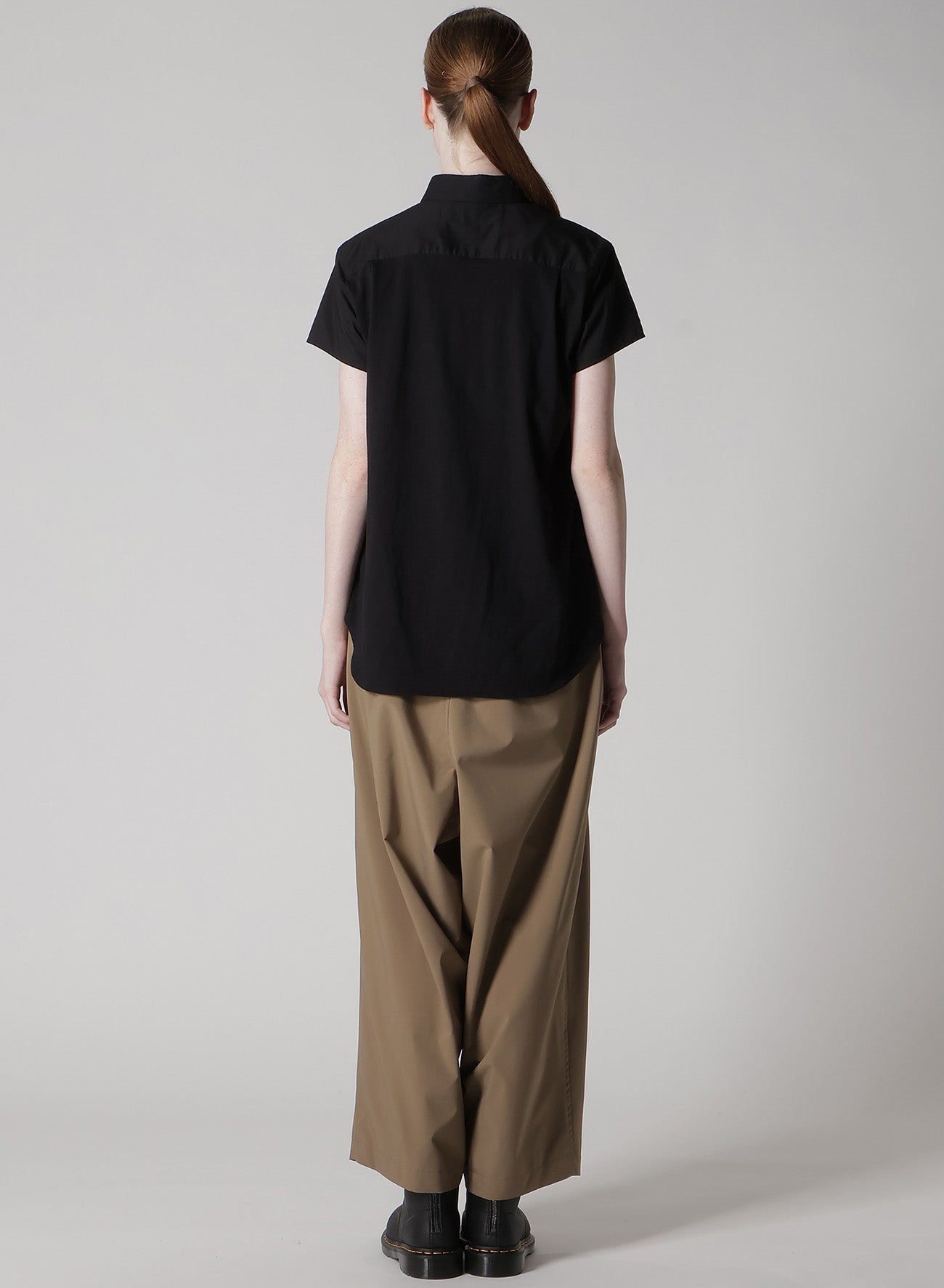 COTTON LAWN DOUBLE LAYERED FRONT HEM BLOUSE