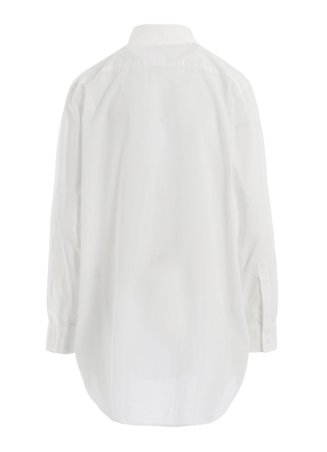 COTTON LAWN UNTRIMMED FRILL BLOUSE