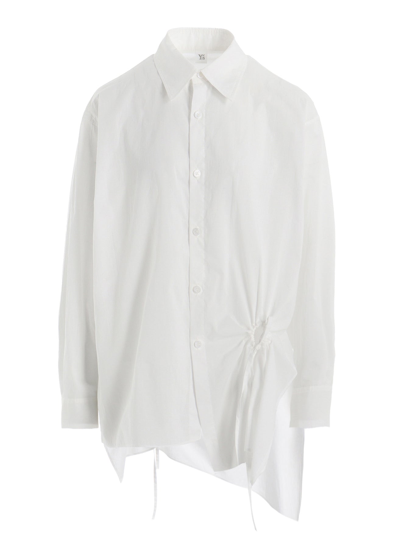 COTTON LAWN CIRCLE GATHERED BLOUSE