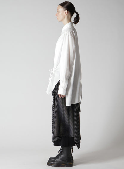 COTTON LAWN CIRCLE GATHERED  BLOUSE