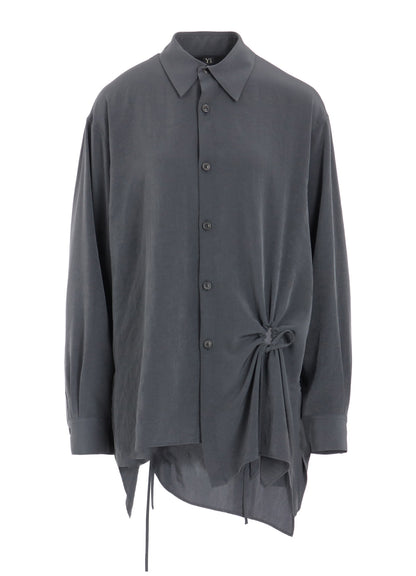 CREPE de CHINE CIRCLE GATHERED  BLOUSE