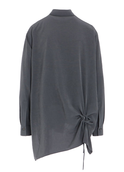 CREPE de CHINE CIRCLE GATHERED  BLOUSE