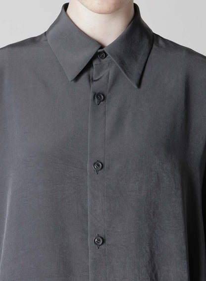 CREPE de CHINE CIRCLE GATHERED  BLOUSE
