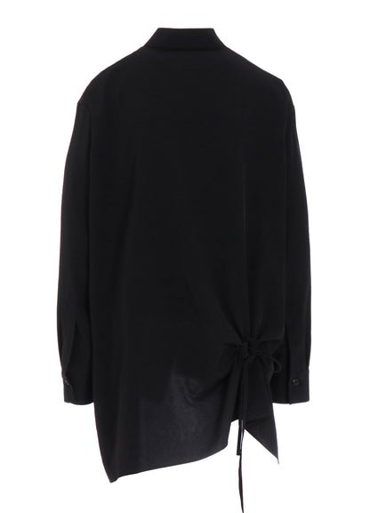 CREPE de CHINE CIRCLE GATHERED  BLOUSE