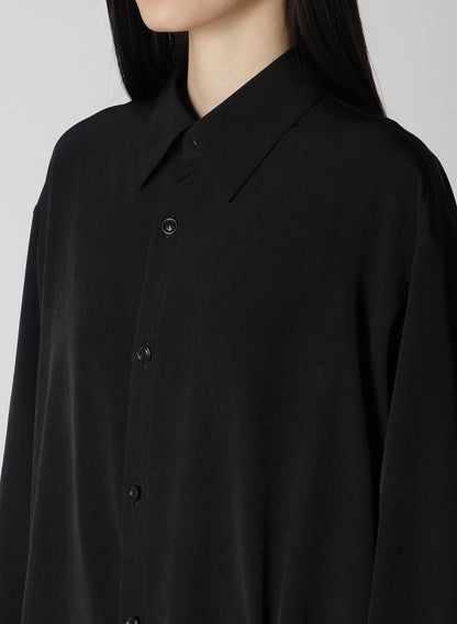 CREPE de CHINE CIRCLE GATHERED  BLOUSE